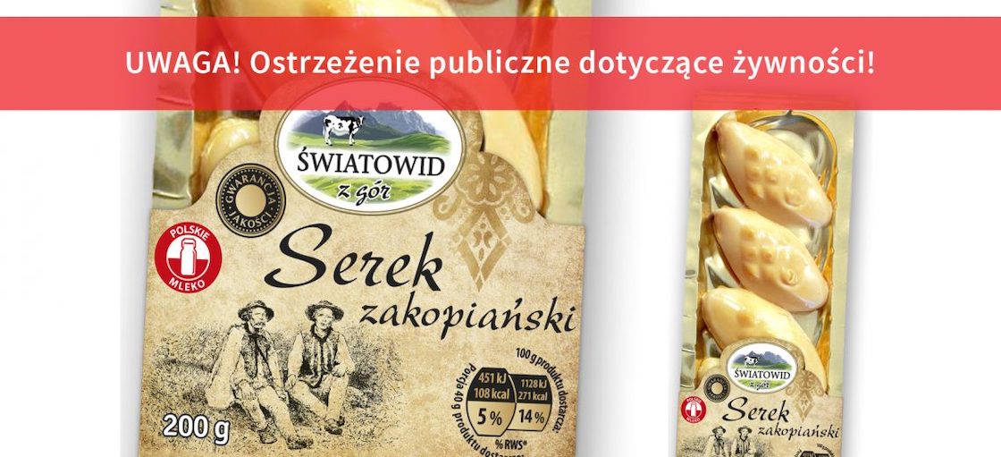 Wycofanie z obrotu serka zakopiańskiego