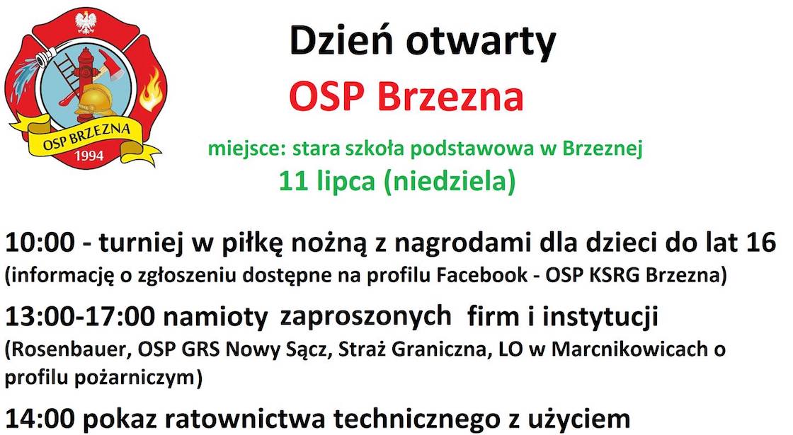 Dzień Otwarty OSP Brzezna