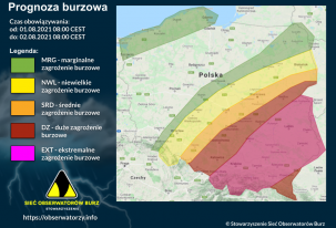 Ekstremalne zagrożenie burzowe m.in. na terenie gminy Podegrodzie