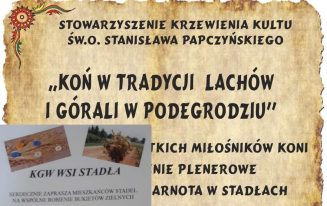 "Koń w tradycji Lachów i Górali w Podegrodziu", wspólne robienie bukietów zielnych