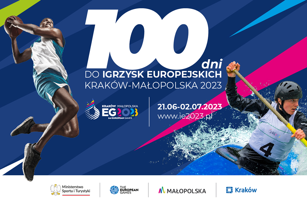 Do Igrzysk Europejskich Kraków-Małopolska 2023 pozostało 100 dni
