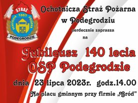 Jubileusz 140-lecia OSP Podegrodzie