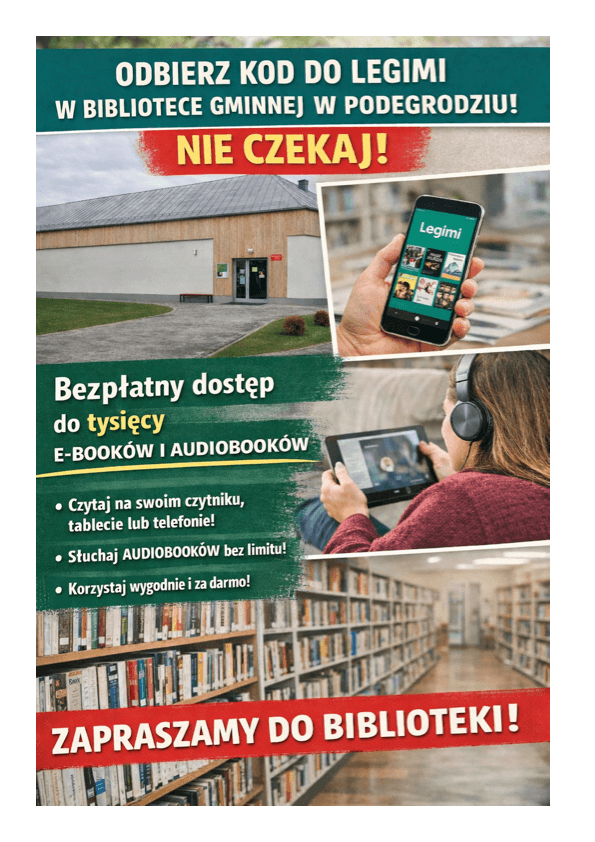 LEGIMI w Bibliotece Gminnej w Podegrodziu