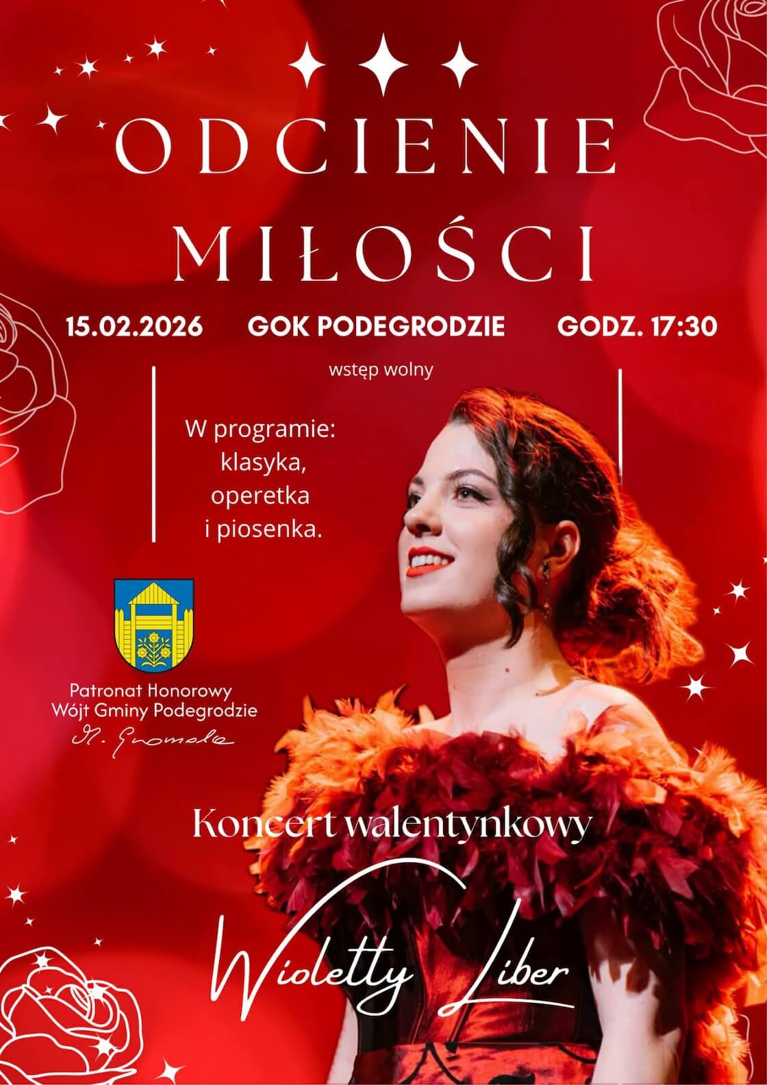 koncert walentynkowy w Podegrodziu