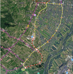 zamknięta obwodnica przy PSB Mrówka - podrzecze