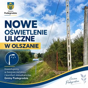 Nowe oświetlenie uliczne w Olszanie