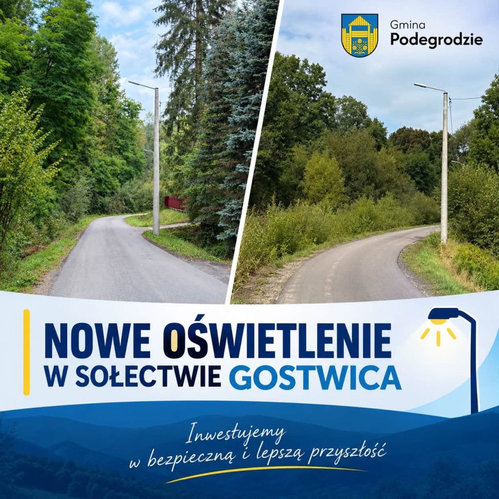 Nowe oświetlenie w sołectwie Gostwica
