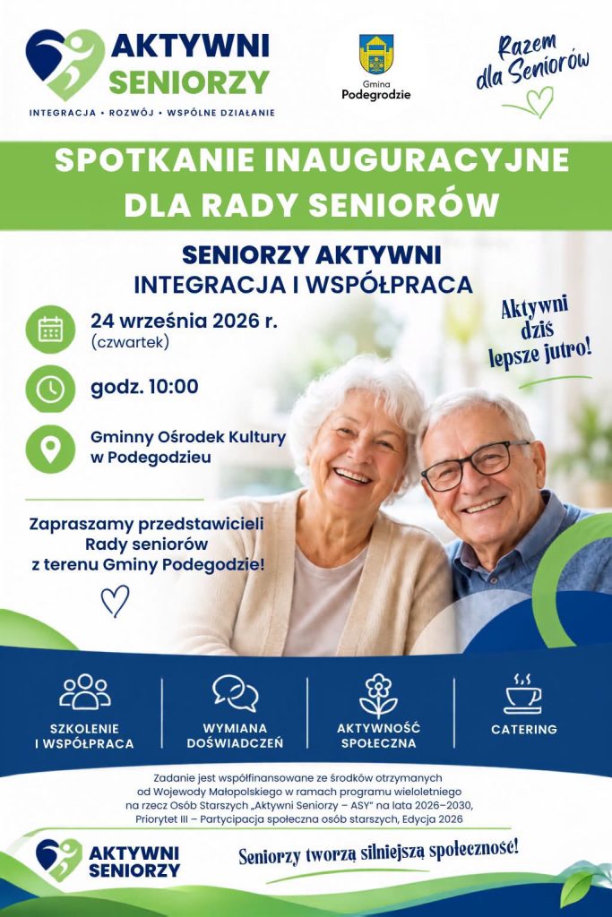 Spotkanie inauguracyjne dla Rady Seniorów