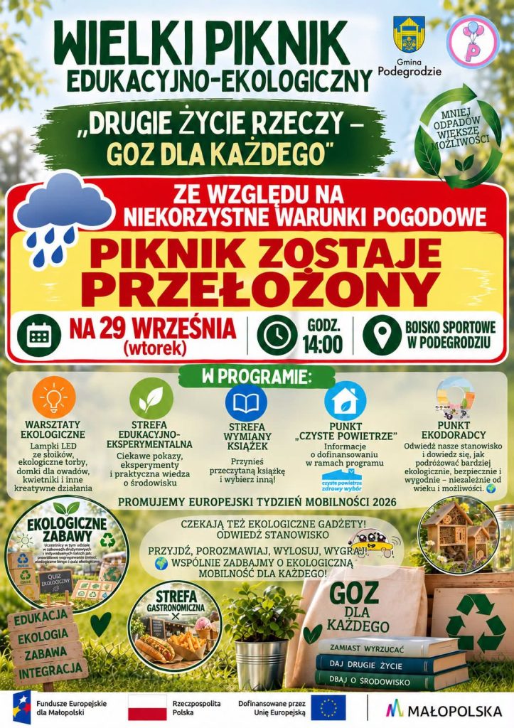 Zmiana terminu Pikniku Egologicznego