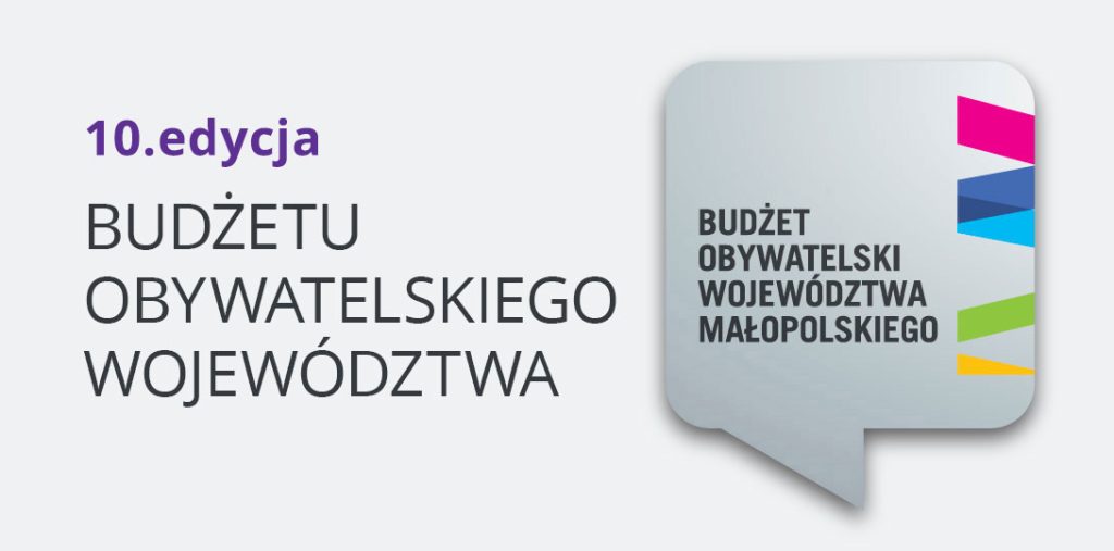Grafika 10. edycji Budżetu Obywatelskiego Województwa Małopolskiego