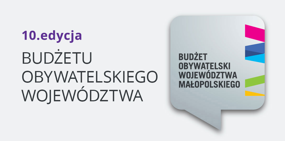 Grafika 10. edycji Budżetu Obywatelskiego Województwa Małopolskiego